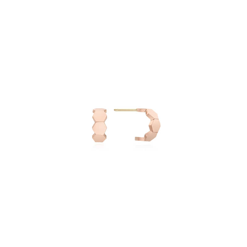 14K 허니 귀걸이 핑크 골드 G21SE0243
